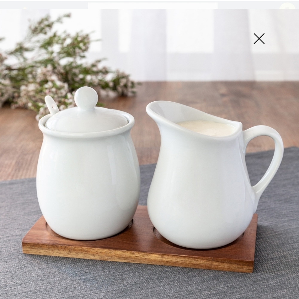 Better Homes And Gardens Porcelain Creamer Set NIP - Picture 5 of 7